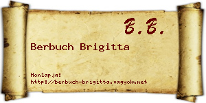 Berbuch Brigitta névjegykártya