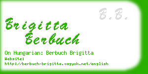 brigitta berbuch business card
